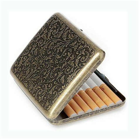 Vintage Metal Cigarette Case Box